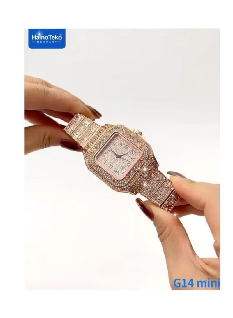 هينو تيكو ساعة هاينو تيكو جي 14 ميني الذكية مع سوار أنيق بتصميم جميل و3 أزواج من الأشرطة - Image 4