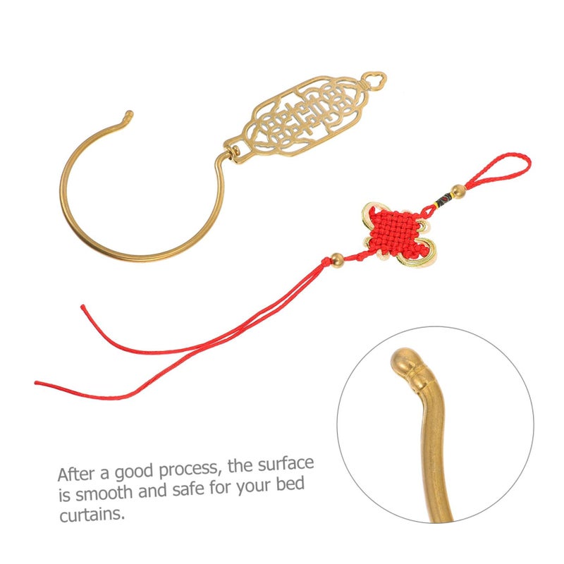 Copper Hook Retro Curtain Hanger Wedding Drapes Hook Chinese Decoration - Image 4