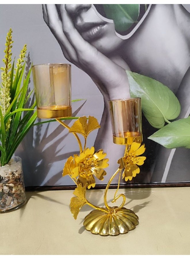Double candlestick 30 cm
