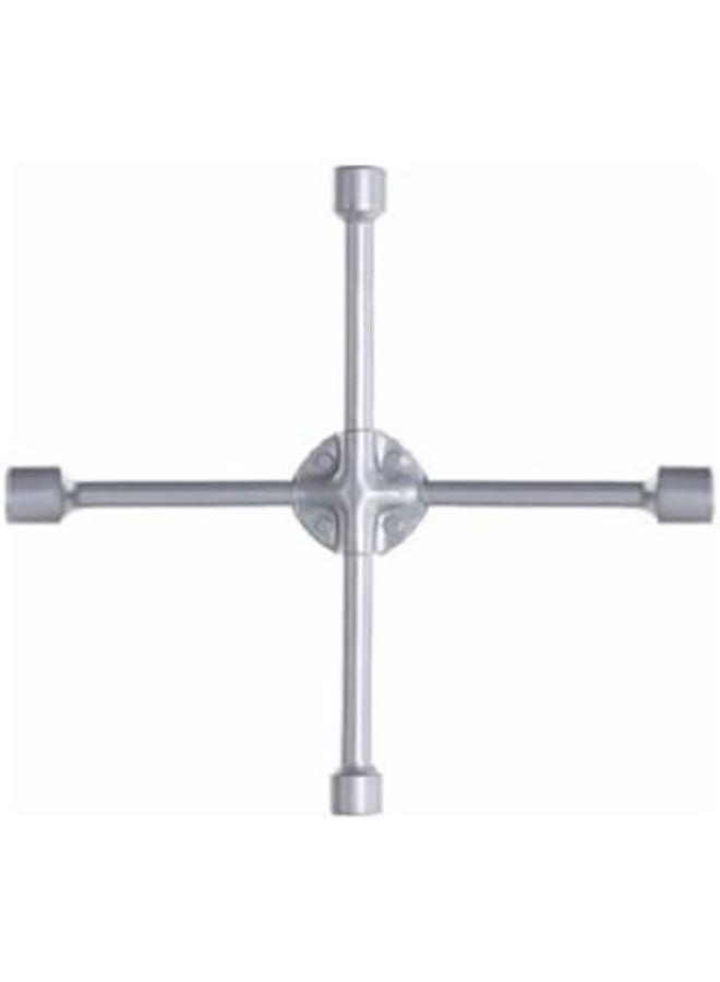 مفتاح صليبة عدة ربط وفك متقاطع لإطارات السيارة ، 4 اتجاهات (رمادى ب فلانشة ، مقاس 17/19/21/23 مم ، كود : 1694) من كابرمصر 2020 - Image 1