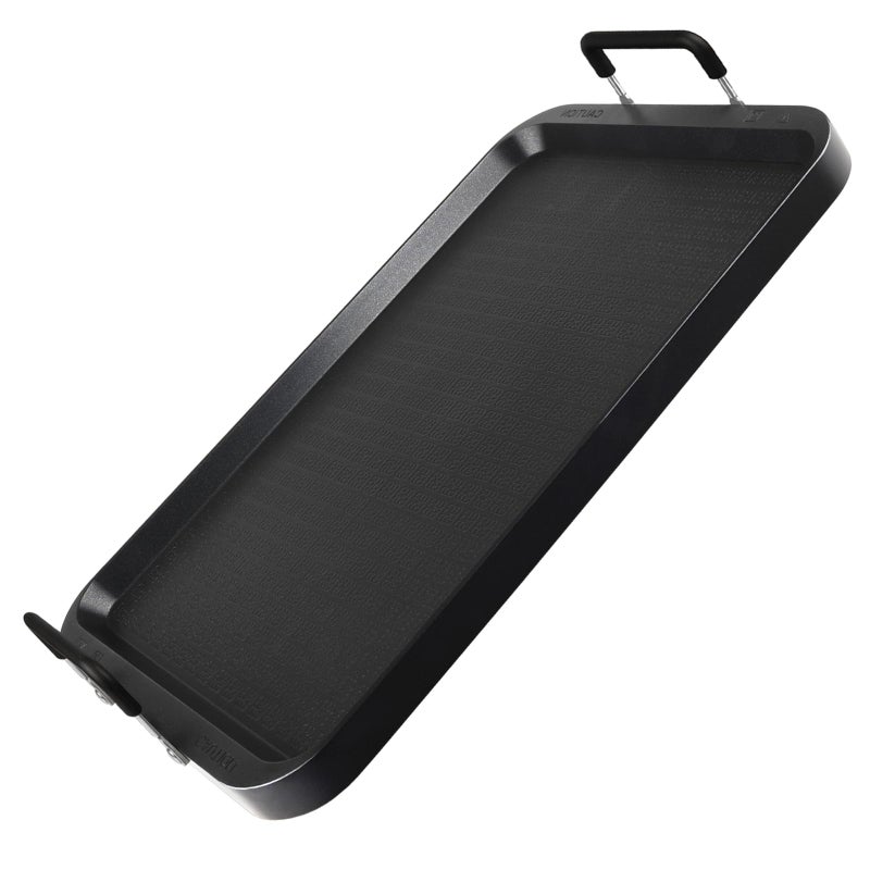 NonStick Aluminum Stove Top Flat Griddle WarpResistant Double Burner Griddle Pan for Glass and Gas Stove Great for Breakfast and Camping Indoor or Outdoor Size 17 x 105