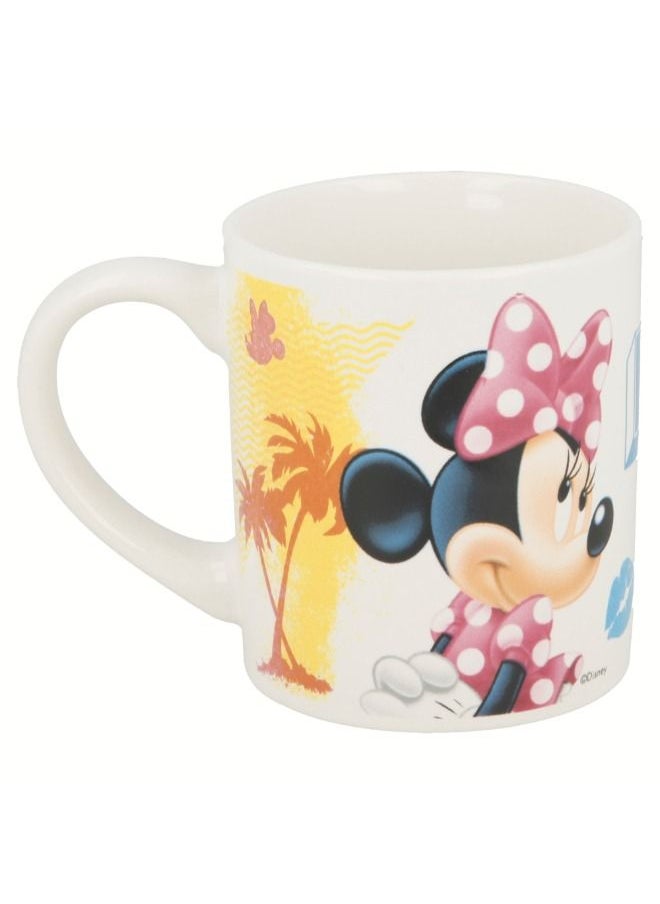 STOR STOR, Disney Ceramic Mug, MINNIE SUMMER CRUSH 240 ML , Drinking Cup-Mug, Adventure Travel the Caffeine in Coffee Mug, the Beverage or Coffee a Cafe for Chocolate in Addition to Espresso Mug  - Image 1