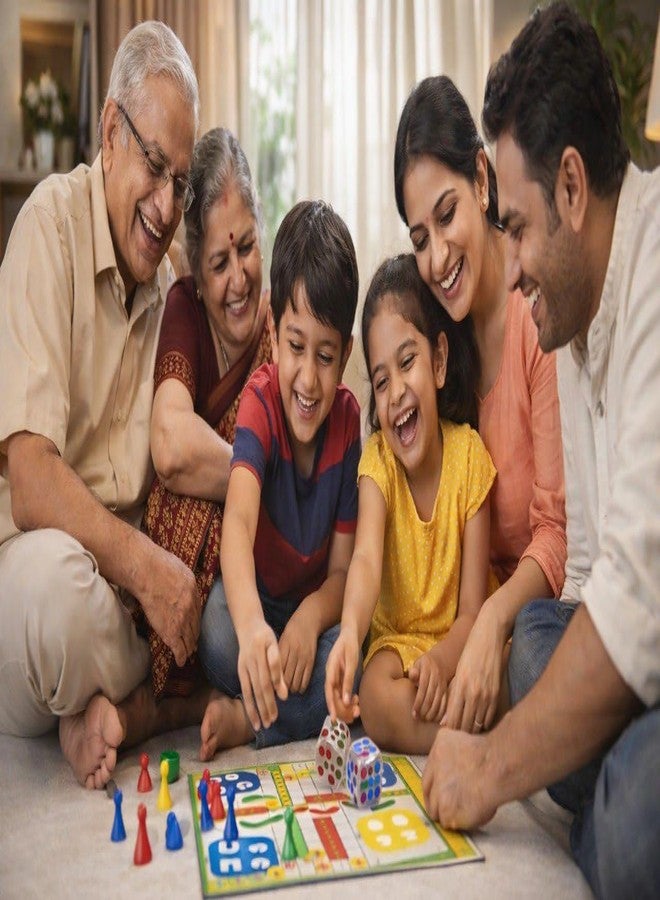 GLADBACK 30 mm Jumbo Transparent Dice Gaming Cube with Colored Dots | Large 6-Sided for Board Games, Casino, Farkle, Snake & Ladders, Monopoly | Pack of 1 - Image 3