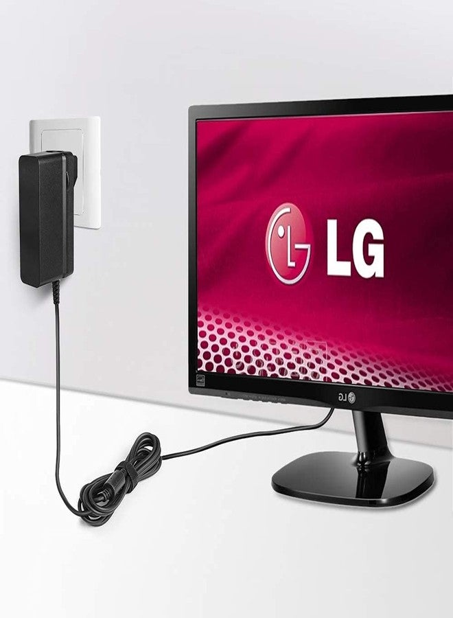 KFD LG AC Adapter for 19"-34" LED LCD IPS Curved 4K UHD Monitors: 32UD99, 34UM69G, 34UC79G, 22LN4510, 24M47VQ, ADS-25FSG-19, ADS-40FSG; LG PH450UG Projector - Image 5