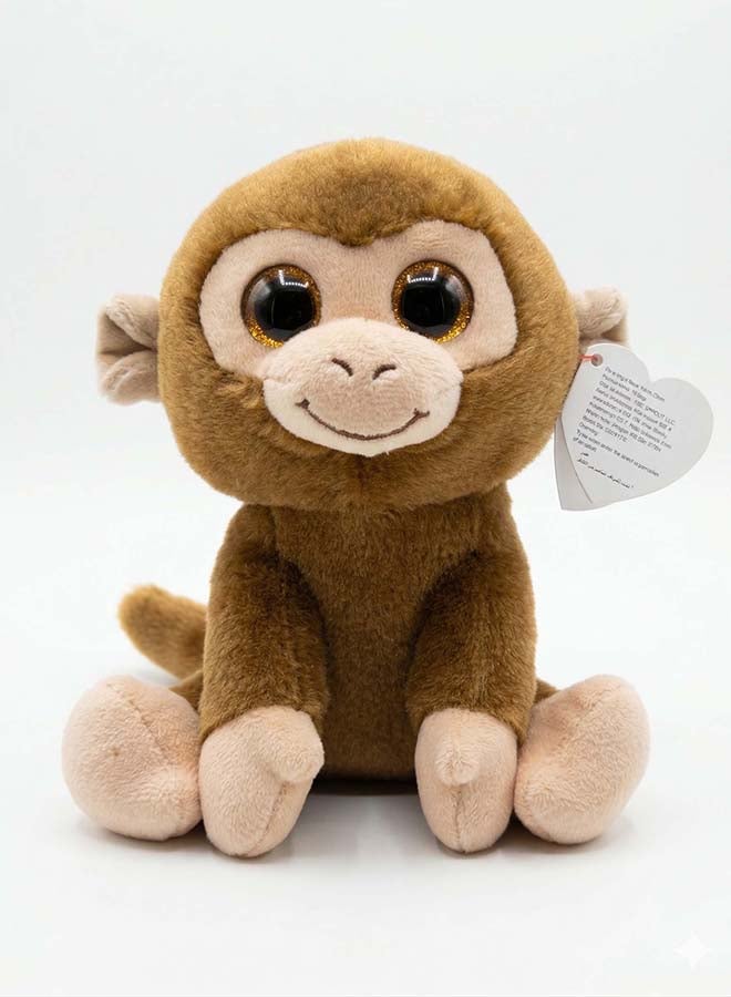 Fluffmals Soft Plush Animal Toy – MR MONKEY15cm 15cm | Cute Mini Stuffed Toy for Kids | Ultra Soft & Huggable Small Plush | Travel Friendly Soft Toy for Babies & Toddlers - Image 1