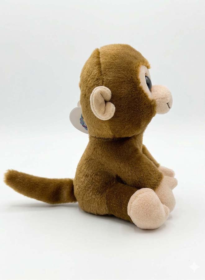 Fluffmals Soft Plush Animal Toy – MR MONKEY15cm 15cm | Cute Mini Stuffed Toy for Kids | Ultra Soft & Huggable Small Plush | Travel Friendly Soft Toy for Babies & Toddlers - Image 2