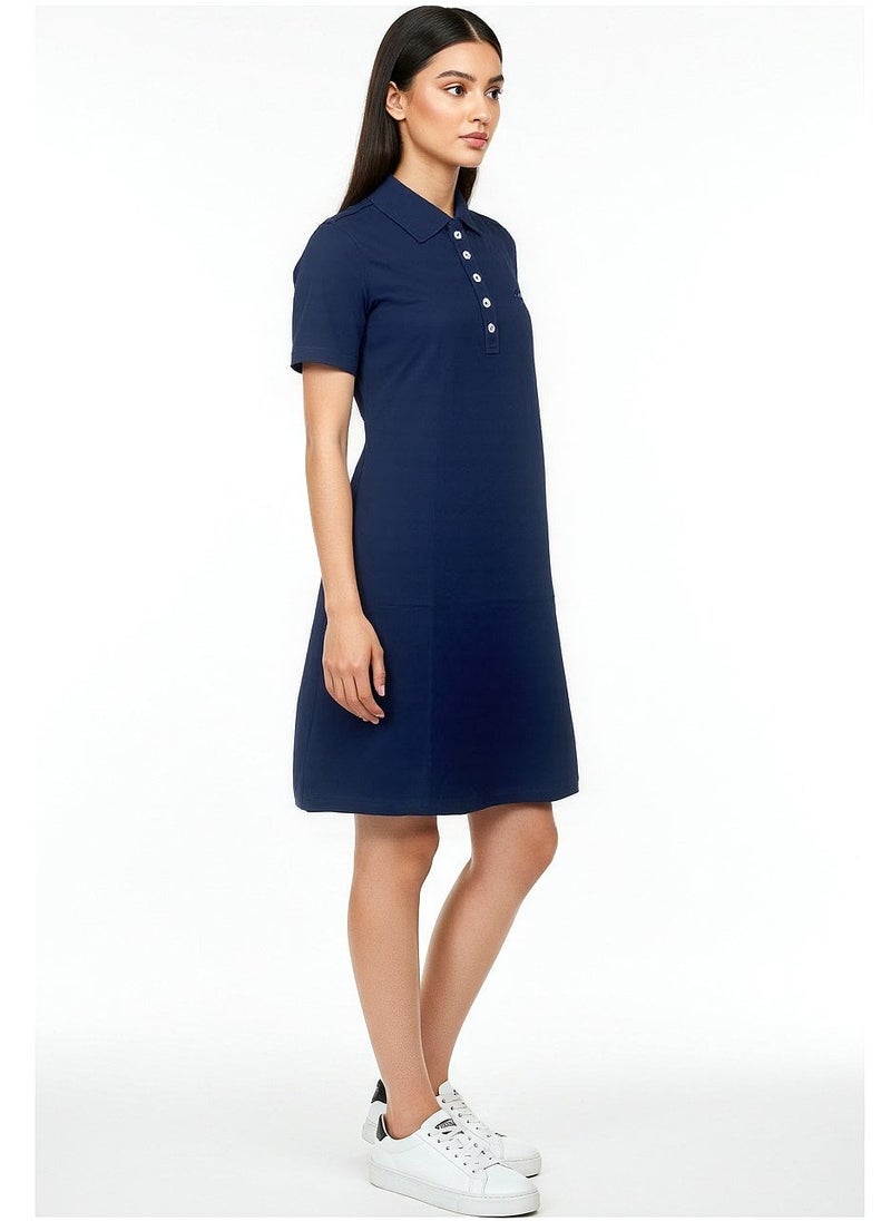 NAUTICA Short Sleeve Premium Cotton Knee Length Dress  - Image 3