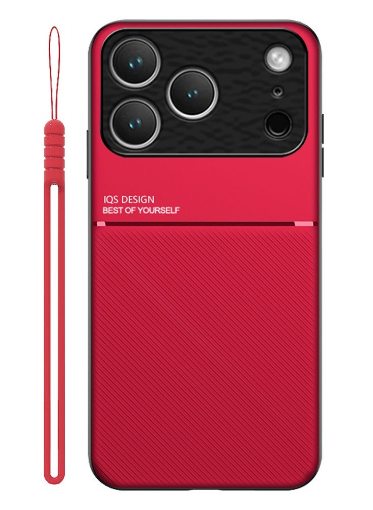 ICARLUS Case for iPhone 17 Pro Max Magnetic Cover Glamour Red - Image 1