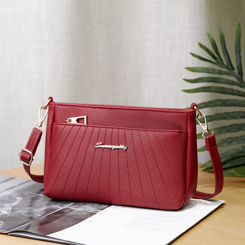 Women'S Bag New Fashionable All-Match Rhombus Small Bag Fashionable Elegant Middle-Aged Mom Shoulder Messenger Bag - Image 5