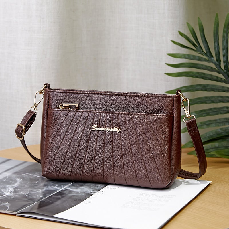 Women'S Bag New Fashionable All-Match Rhombus Small Bag Fashionable Elegant Middle-Aged Mom Shoulder Messenger Bag - Image 3