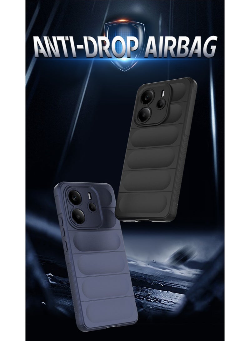 Phantom Shield Silicone Case with Anti-Scratch Soft Microfiber Lining, High Resilience Rubber Full Body Shockproof Cover Compatible with Redmi Note 14 (Palm) - Image 2