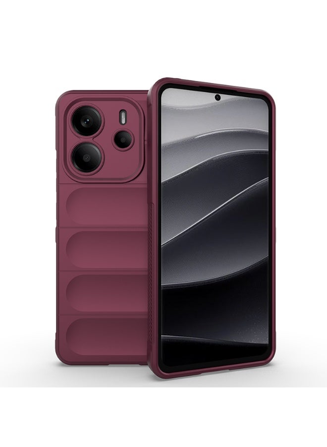 Phantom Shield Silicone Case with Anti-Scratch Soft Microfiber Lining, High Resilience Rubber Full Body Shockproof Cover Compatible with Redmi Note 14 (Palm) - Image 1