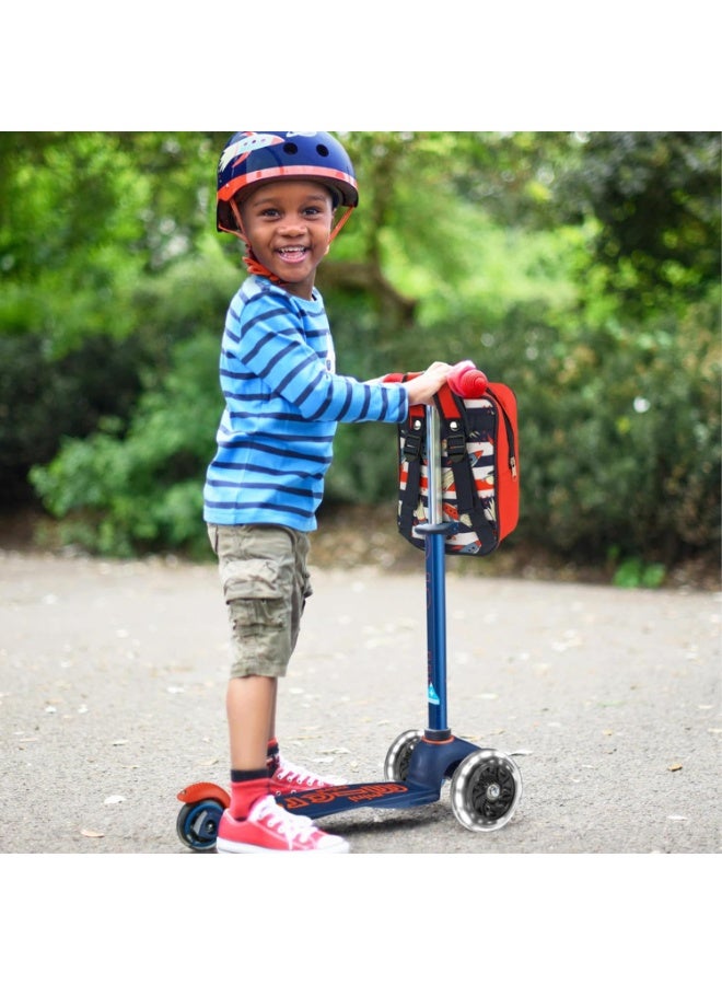 Micro مايكرو كيكبورد - سكوتر ميني ديلوكس القابل للطي مع إضاءة LED، ثلاثي العجلات، توجيه بالميل، سكوتر مايكرو مصمم سويسريًا مع عجلات مضيئة، للأطفال من عمر 2-5 سنوات (متعدد الألوان) - Image 5