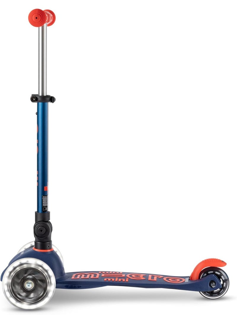 Micro مايكرو كيكبورد - سكوتر ميني ديلوكس القابل للطي مع إضاءة LED، ثلاثي العجلات، توجيه بالميل، سكوتر مايكرو مصمم سويسريًا مع عجلات مضيئة، للأطفال من عمر 2-5 سنوات (متعدد الألوان) - Image 2
