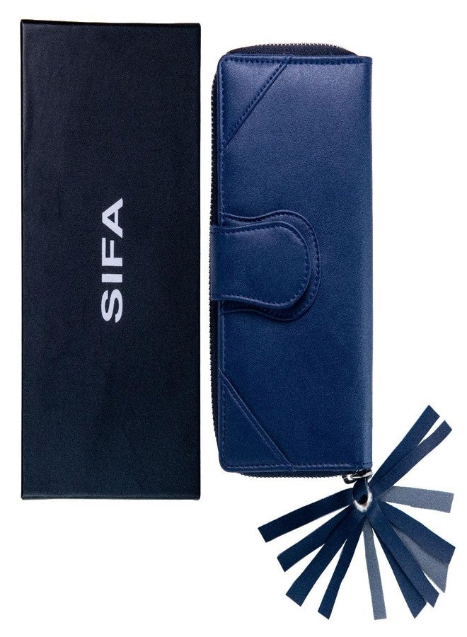 Sifa Women Casual, Evening/Party, Formal, Travel, Trendy Blue Artificial Leather Wallet (13 Card Slots) - Image 5