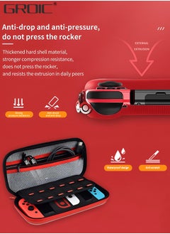 GROIC Carrying Case for Nintendo Switch / OLED, Pokemon Cute Travel Case Protective Hard Bag, Deluxe Protective Hard Shell Storage Case with 12 Game Card Slots for Nintendo Switch Console Accessories  - Image 5