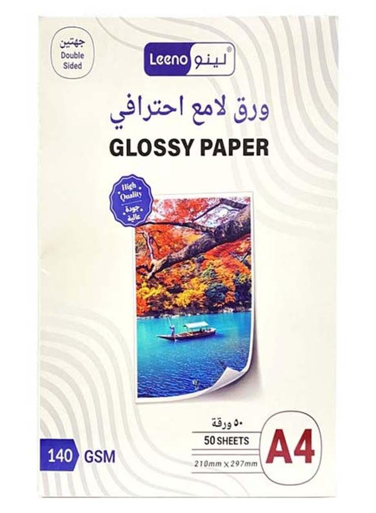 LEENO Photopaper Double Glossy A4 50 Sheet 140gsm