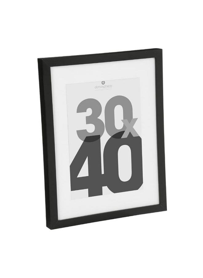 atmosphera Eva Wall Mounted Decorative Easy-Hanging Photo Frame Black 30 x 40cm 121158A  - Image 2