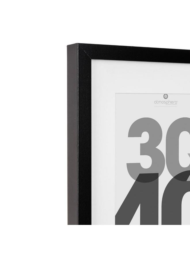 atmosphera Eva Wall Mounted Decorative Easy-Hanging Photo Frame Black 30 x 40cm 121158A  - Image 3