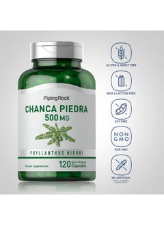 Piping Rock Chanca Piedra Capsules 500Mg | 120 Count | Herb Supplement | Non-Gmo, Gluten Free  - Image 3