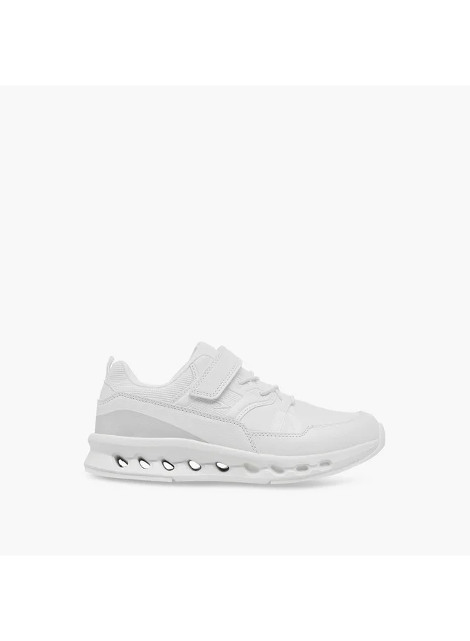Dash Boys Panelled Sports Shoes with Hook and Loop Closure