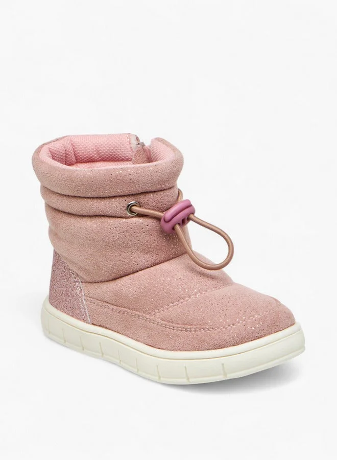 Barefeet Panelled Ankle Boots with Zip Closure