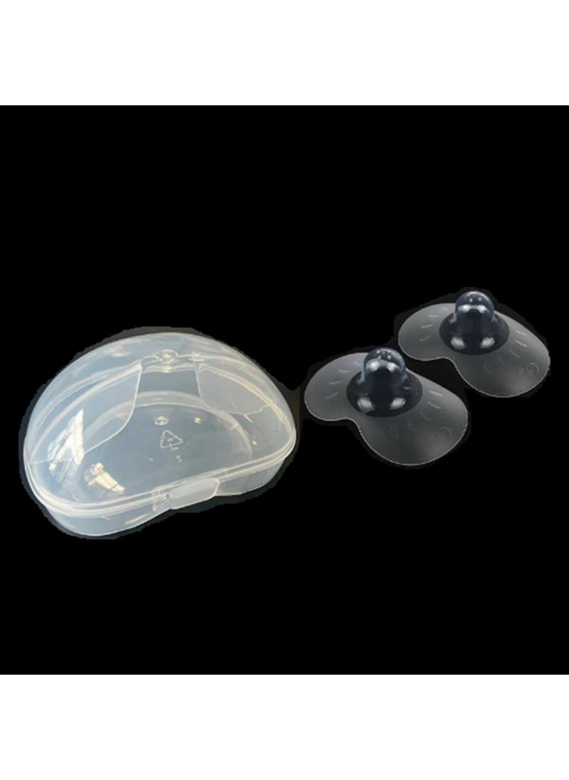 General 2pcs Soft Ultra-thin Butterfly Shaped Silicone Breastfeeding Nipple Shields Nipple Shields for Nursing Newborn -Easy Latch Hand-Free Pumping Comfortable Nipple Protectors for Sore Nipples Durable and Portable 20mm Lactation Artifact  - Image 1
