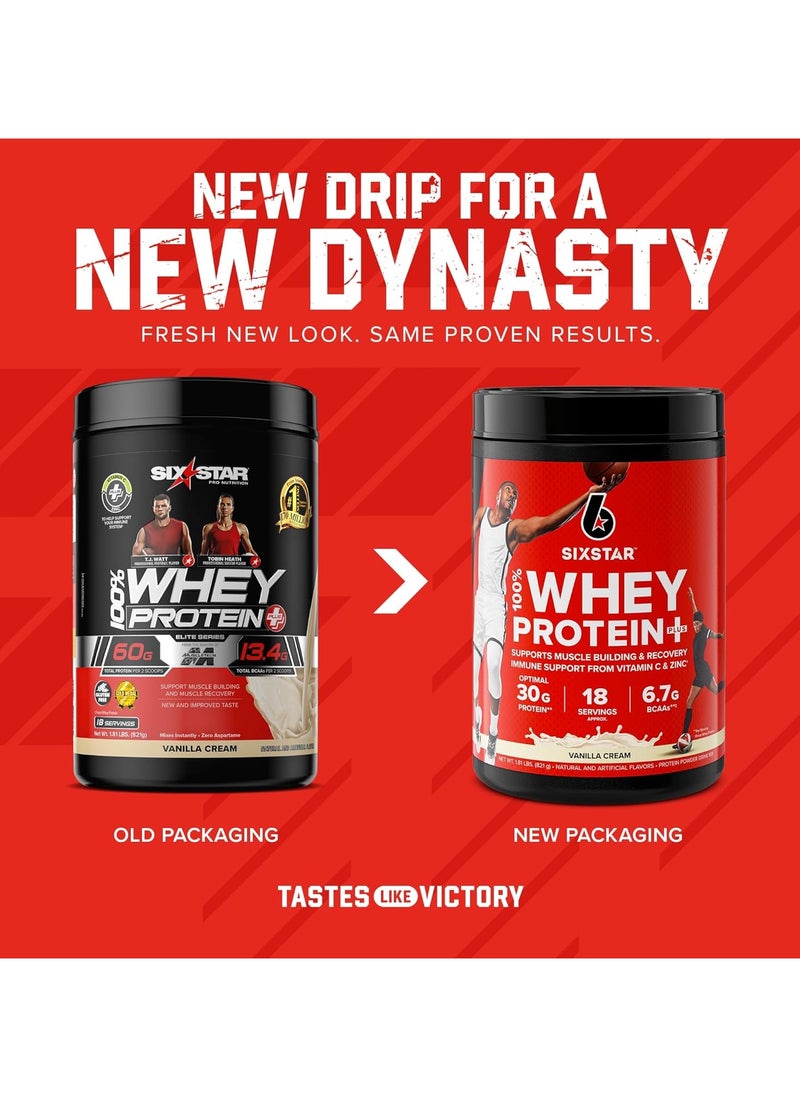 SIX STAR - Elite Series 100% Whey Protein Plus Vanilla Cream 1.8lbs US - Image 1