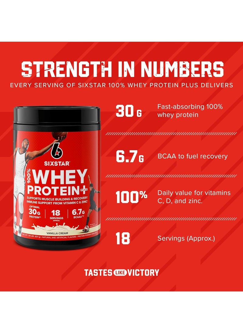 SIX STAR - Elite Series 100% Whey Protein Plus Vanilla Cream 1.8lbs US - Image 1
