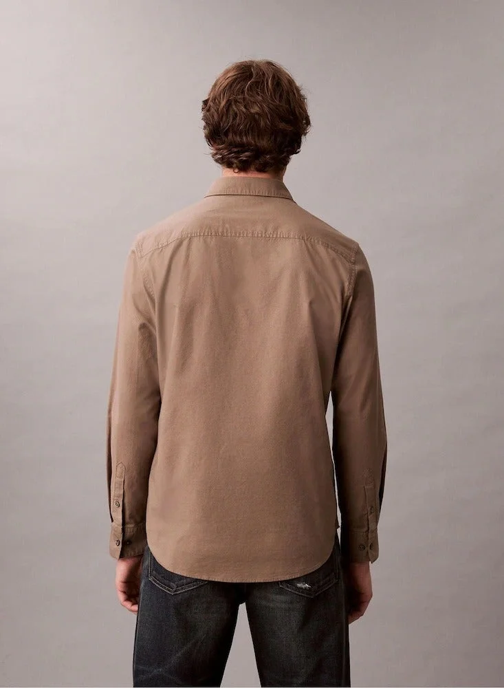 Calvin Klein Jeans Solid Classic Oxford Button-Down Shirt