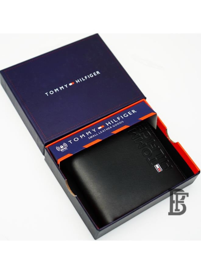 Tommy Hilfiger Plus Leather Coin And Credit Card Wallet BLACK- LEATHER  - Image 1