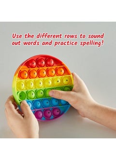 hand2mind Alphabet Sensory Bubble Poppers Push Pop Fidget Toy Letter Practice For Preschoolers Toddler Alphabet Learning Abc Toys Fine Motor Toys Science Of Reading Manipulatives (Set Of 6)  - Image 3