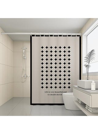 160 G/m?] Is Qingge A- Shower Curtain [waterproof And Mildew-proof Hem Weighting]]