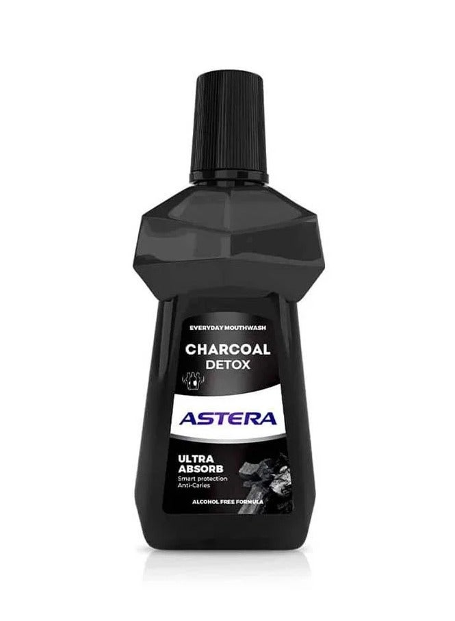Astera Charcoal Detox Daily Mouthwash Super Absorption 500 ML