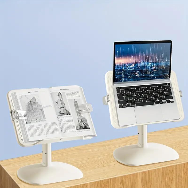 Parssufy® Adjustable Book Holder for Kids & Adults | Ergonomic Reading Stand with Height & Angle Adjustment | Foldable Bookstand for Study Table, Office & Desk | Hands-Free Reading Stand - Image 3