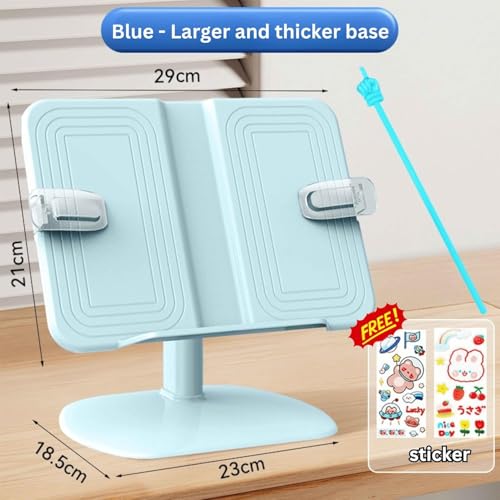 Parssufy® Adjustable Book Holder for Kids & Adults | Ergonomic Reading Stand with Height & Angle Adjustment | Foldable Bookstand for Study Table, Office & Desk | Hands-Free Reading Stand - Image 2