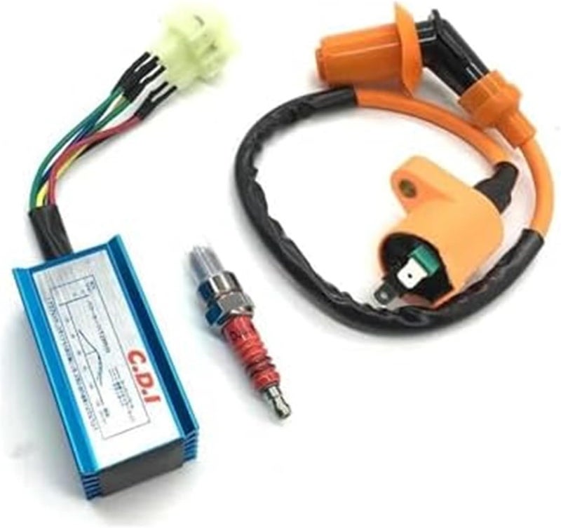 Wivplex Ignition Coil and Spark Plug Set for GY6 Scooters - Image 1