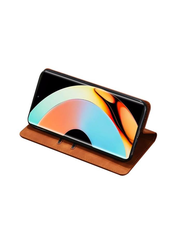 اس-توب جراب هاتف Realme 10 Pro+ 5G، جراب هاتف جلدي مغناطيسي أفقي قابل للطي - Image 4