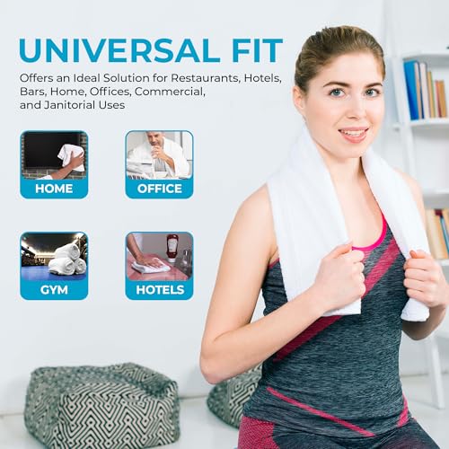 Simpli-Magic 79171 Terry Cleaning Cloths, 12"x12", White, 50 Pack - Image 3