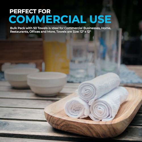 Simpli-Magic 79171 Terry Cleaning Cloths, 12"x12", White, 50 Pack - Image 4