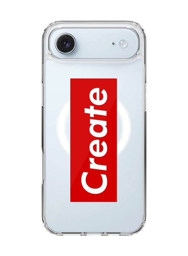 Stylizedd Classic Clear MagSafe Case for iPhone 17 Air , Hybrid Soft Case Flexible Edges Anti Drop TPU PC Gel Thin Transparent Cover [ Designed for iPhone 17 Air ] - Create