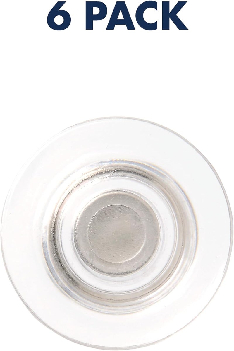 Quartet Strong Magnets Glass Whiteboard Dry Erase Board Large Clear Rare Earth Magnets 6 Pack 85391 - Image 5