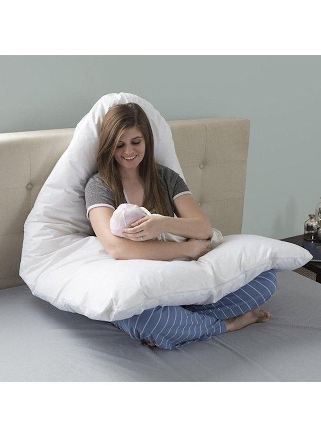 Cotton Maternity Pillow White 120x80cm  - Image 3