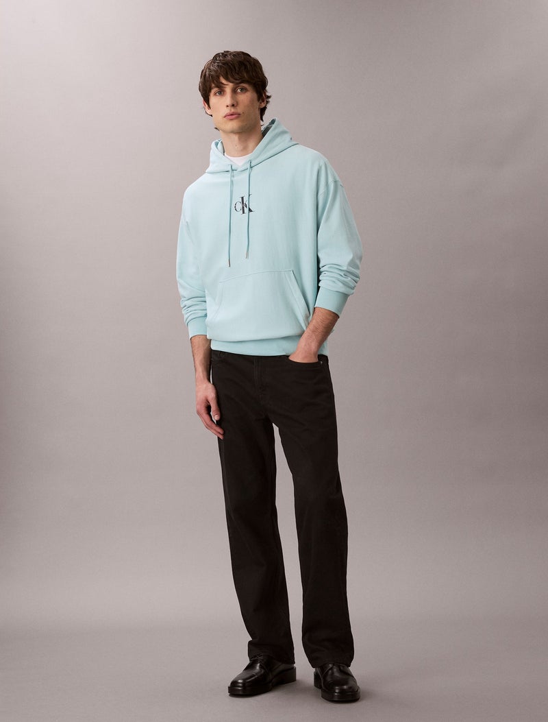 Calvin Klein Jeans Premium Fleece Monogram Logo Hoodie - Image 3