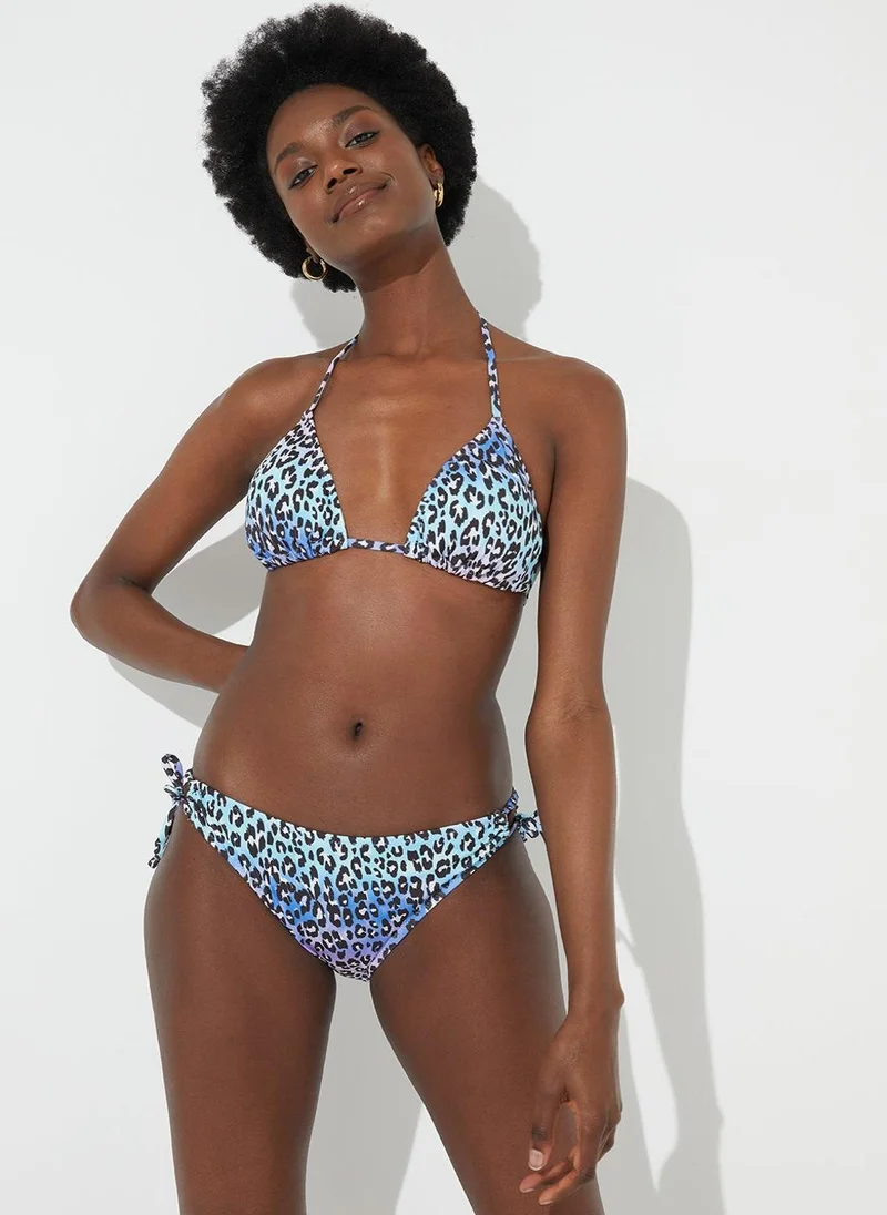 Matalan Leopard Print Tie Side Bikini Briefs