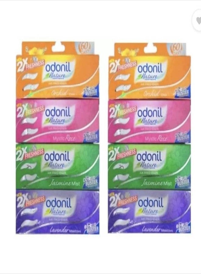 Odonil Jasmine, Rose, Orange, Lavender Blocks (8 x 100 g)