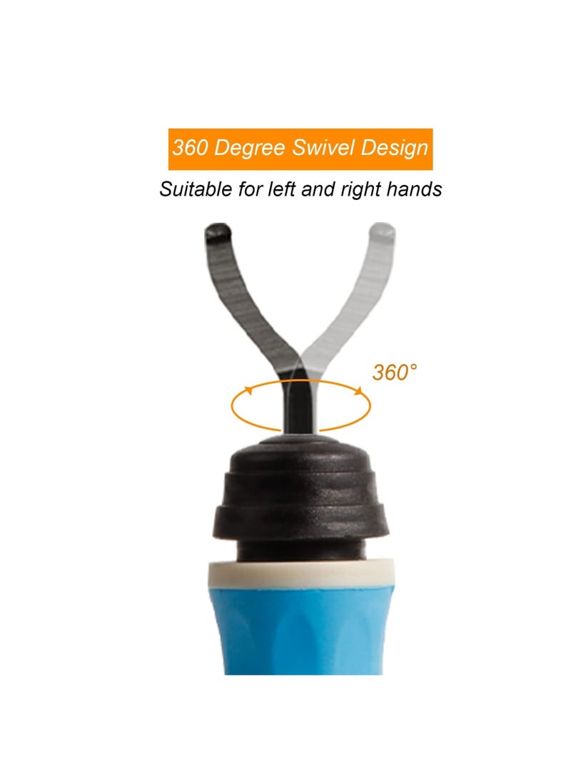 Barakah Deburring Tool with 11 Extra High Speed Steel Blades, Precision Edge Burr Removal, Rubber Non-slip Swivel Head Handle, Hand Deburring Tools for Metal, Resin, PVC, Wood, and 3D Printed Plastic Edges - Image 2