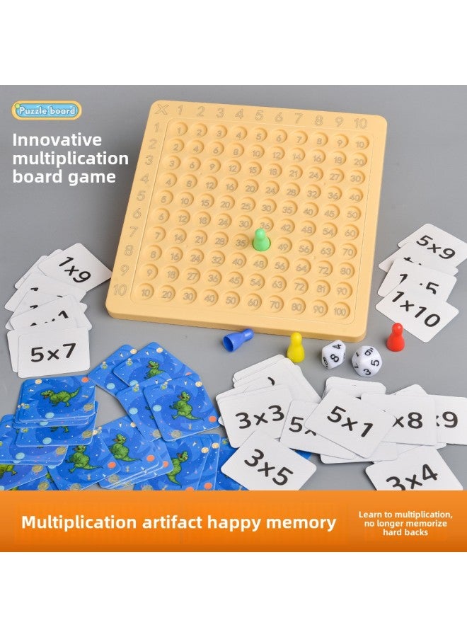 99 لغز طاولة الضرب للأطفال للتعليم المبكر 99 جدول صيغة الضرب لطلاب المدارس الابتدائية 99 انفجارات لوحة الضرب - اللون: 99 لعبة لوحة الضرب [بطاقة * 100 + نرد * 2 + قطع شطرنج * 4] - المواصفات: صندوق ألوان إنجليزي - Image 3