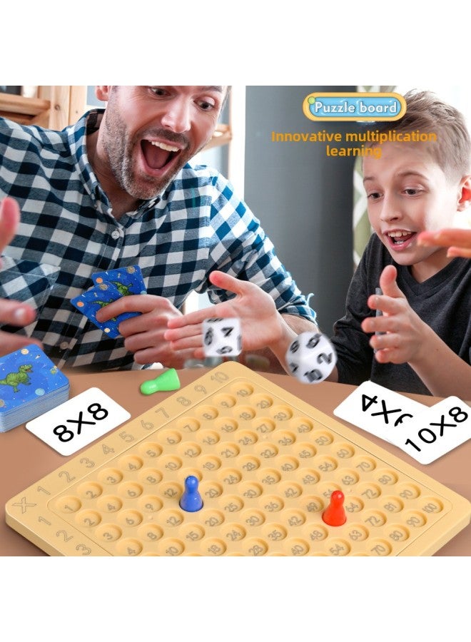 99 لغز طاولة الضرب للأطفال للتعليم المبكر 99 جدول صيغة الضرب لطلاب المدارس الابتدائية 99 انفجارات لوحة الضرب - اللون: 99 لعبة لوحة الضرب [بطاقة * 100 + نرد * 2 + قطع شطرنج * 4] - المواصفات: صندوق ألوان إنجليزي - Image 5