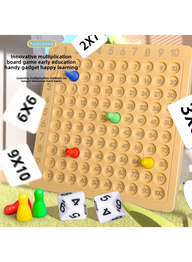 99 لغز طاولة الضرب للأطفال للتعليم المبكر 99 جدول صيغة الضرب لطلاب المدارس الابتدائية 99 انفجارات لوحة الضرب - اللون: 99 لعبة لوحة الضرب [بطاقة * 100 + نرد * 2 + قطع شطرنج * 4] - المواصفات: صندوق ألوان إنجليزي - Image 2